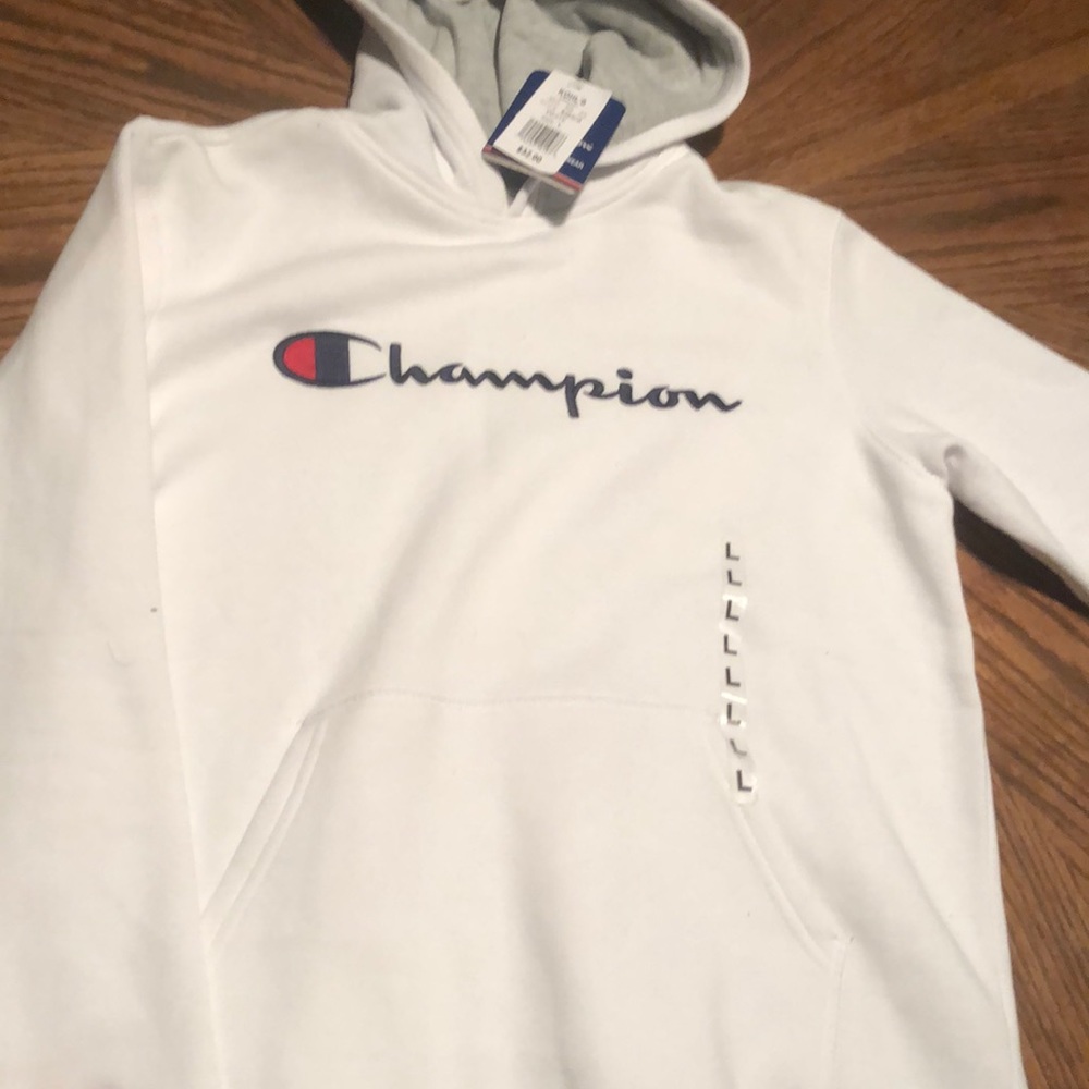 white champion hoodie